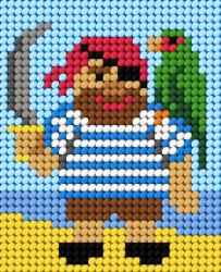 Haft. Moje pierwsze wyszywanie - Pirat - Anex-bis