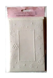 Karty tłoczone + koperty bombki choinkowe 5szt - Galeria Hobby