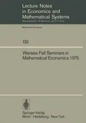 Warsaw Fall Seminars in Mathematical Economics 1975 - Los M. W.