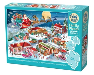 Puzzle 350 Przelot Świętego Mikołaja 113584 - Cobble Hill