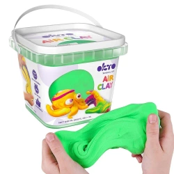 Zestaw lekkiej powietrznej ciastoliny zielon 910ml - Okto
