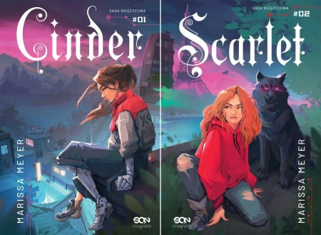 Saga księżycowa Cinder + Scarlet Marissa Meyer PAKIET - Marissa Meyer