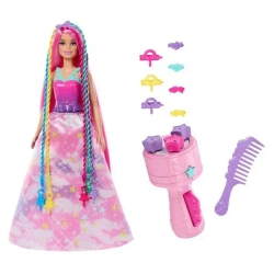 Barbie Dreamtopia Księżniczka Zakręcone pasemka - Mattel