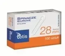 Spinacze biurowe 28mm 100szt. GS140-B - Tetis
