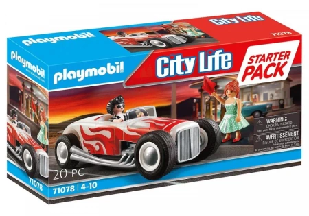 Klocki City Life 71078 Zestaw startowy Hot Rod - Playmobil