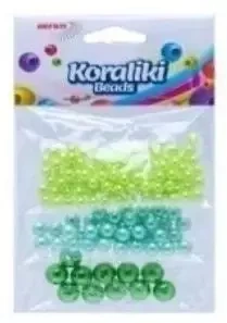 Koraliki do nawlekania 3 kolory 12g - Brewis