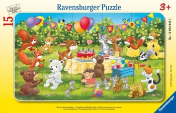 Puzzle dla dzieci 2D w ramce: Przyjęcie urodzinowe - Ravensburger