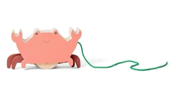 Drewniany krab do ciągnięcia - BS Toys