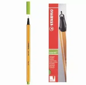 Cienkopisy point88, jasnozielone (10 sztuk)