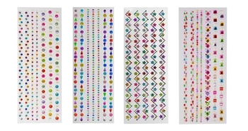 Samoprzylepne kryształki dekoracyjne duże MIX - Arpex