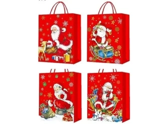 Torebka prezentowa z motywem świątecznym MIX - ADAR