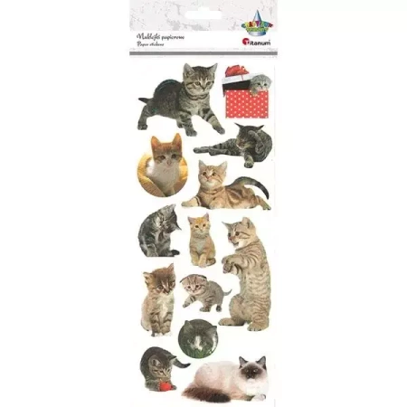 Naklejki papierowe koty - Titanum