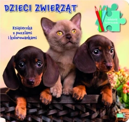 Książeczka z puzzlami Dzieci zwierząt - Opracowanie zbiorowe
