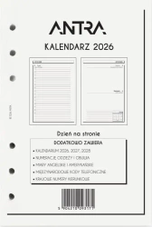 Wkład kalendarzowy 2026 A5 DNS - Antra