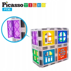Klocki magnetyczne konstrukcyjne 30 el Picasso Tiles edukacyjne