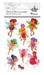 Dekoracje samoprzylepne 3D wróżki, motyle 10szt - Titanum