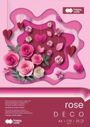 Blok Hobby Deco Rose A4 170g 20ark HAPPY COLOR - GDD