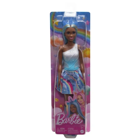 Lalka Barbie Jednorożec, niebieski strój - Mattel