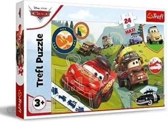Puzzle 24 maxi Wesołe auta Cars 3 - Trefl