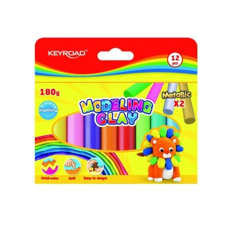 Plastelina 12x15g MIX - Keyroad