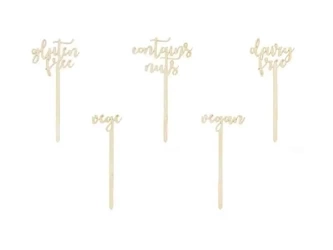 Toppery na słodki stół14.5-16cm - PartyDeco
