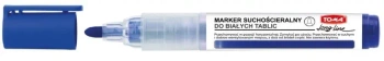 Marker suchościeralny LongLine niebieski (10szt) - TOMA