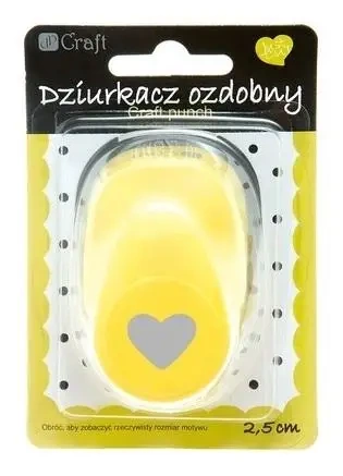 Dziurkacz ozdobny 2,5cm serce - Dalprint dpCraft