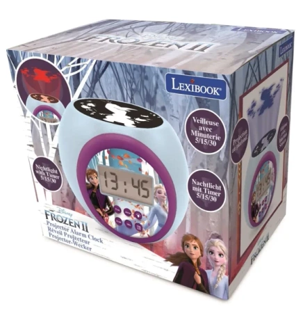 Budzik cyfrowy Frozen z projektorem i timerem RL977FZ - Lexibook