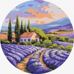 Malowanie po numerach - Lawenda 26cm - Ideyka