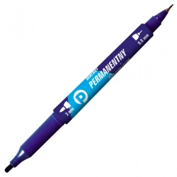 Marker permamentny premium. 2 końcówki niebieski. - Michalczyk i Prokop