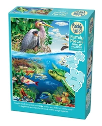 Puzzle 350 W powietrzu i pod wodą 112679 - Cobble Hill