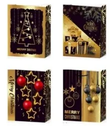 Torebka prezentowa L Boże Narodzenie platera mix