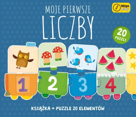 Puzzle + książka Moje pierwsze liczby 20 elementów - Wilga Play