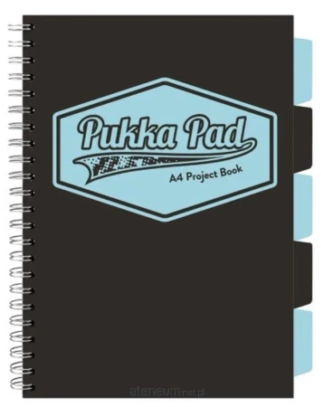 Kołozeszyt Pukka Pad A4 Project Book Black & Blue Sky czarny - Pukka Pads