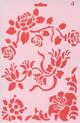 Szablon 04 rozkwitające kwiaty - Koh-I-Noor