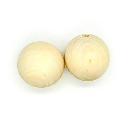 Koraliki drewniane kulki 50mm 2szt - Dalprint dpCraft