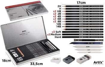 Profesionalny zestaw do szkicowania - Artix