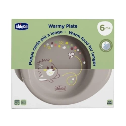 Talerz podgrzewany szary 6m+ - Chicco