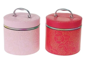 Kuferek M z lusterkiem na zamek 17x16x17cm MIX - ADAR