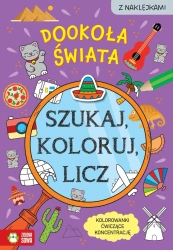 Szukaj, koloruj i licz. Dookoła świata - Sylwia Czarnecka, Sylwia Czarnecka