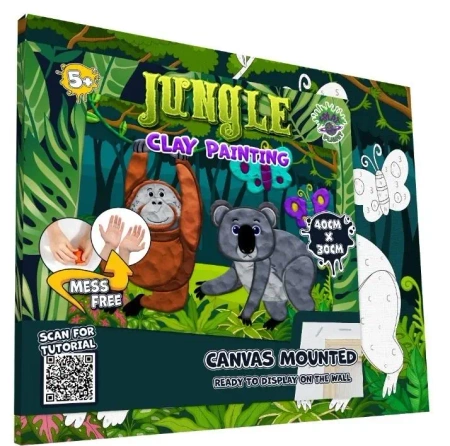 Zestaw do wyklejania plasteliną - Dżungla - Splat Planet