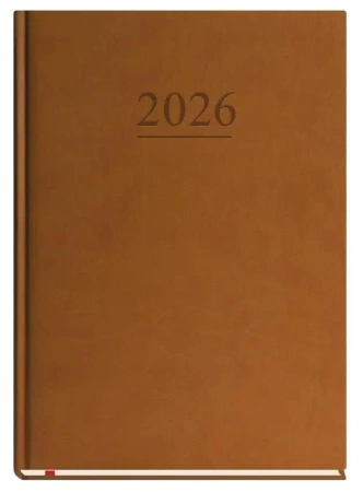 Terminarz 2026 B5 tygodniowy klasyczny brązowy - Michalczyk i Prokop