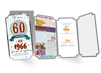 Karnet Urodziny 60 - Kukartka