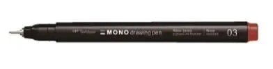 Cienkopis mono drawing 0,35mm czerwony - Tombow