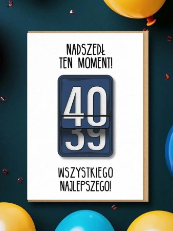 Karnet Urodziny 40
