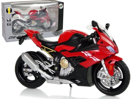 Motocykl BMW S1000RR czerwony - Leantoys