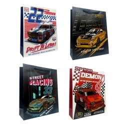 Torebka prezentowa dziecięca S matal. Racing mix - Ju-Piter