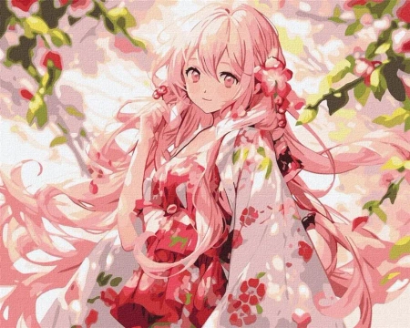 Malowanie po numerach - W kwitnącym ogrodzie - Ideyka