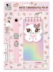 Notes z bransoletką pin-up kotek - DERFORM