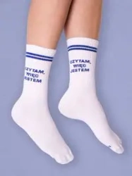 Skarpety sportowe Czytam więc jestem 36-40